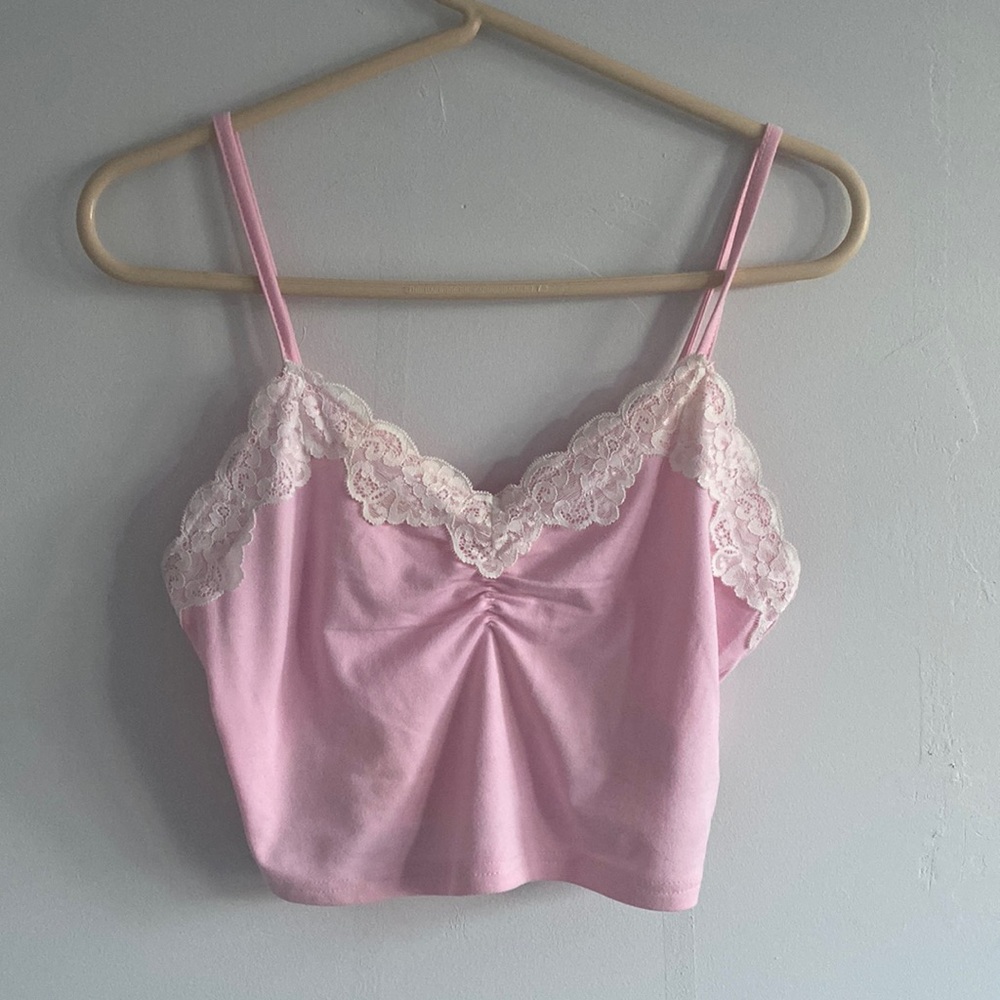 Y2k pink tank top